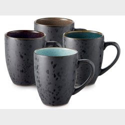 BITZ KRUS SORT/FARVET - 4 STK