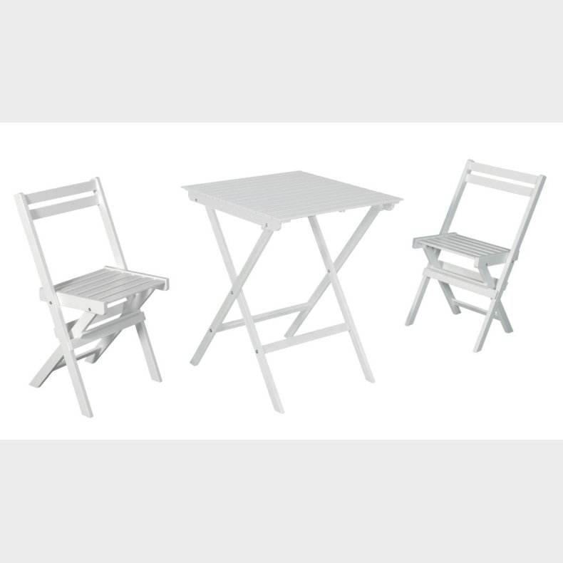 CAFES�T 1 BORD 2 STOLE HVIDMALET AKACIA