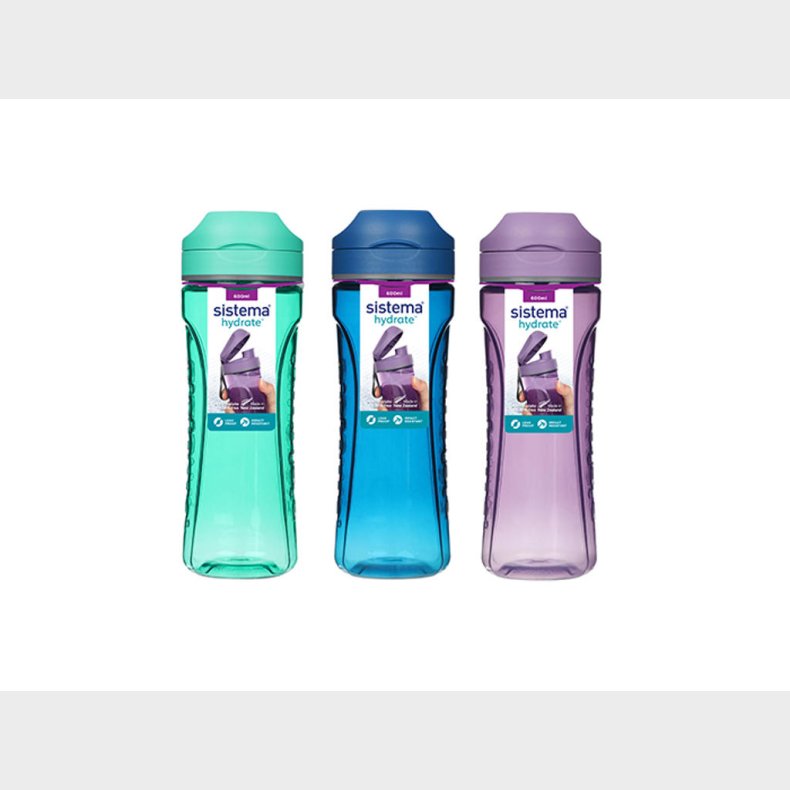 SISTEMA TRITAN SWIFT DRIKKEFLASKE 600 ML - 1 STK ASSORTERET