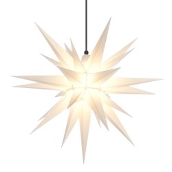 HERRNHUTER STJERNE 68 CM HVID PLAST