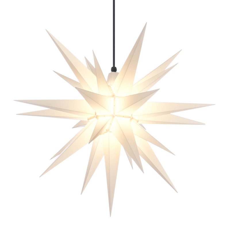 HERRNHUTER STJERNE 68 CM HVID PLAST