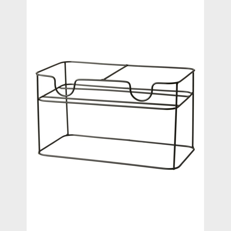 STATIV TIL 2 X 4 L SAFTDISPENSER JERN SORT