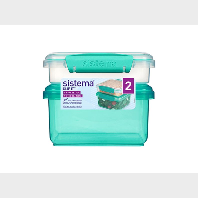 SISTEMA LUNCH PLUS + SANDWICH 1,2L MINTY