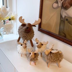 ELG MED PELS 23x13x28,5 CM BRUN