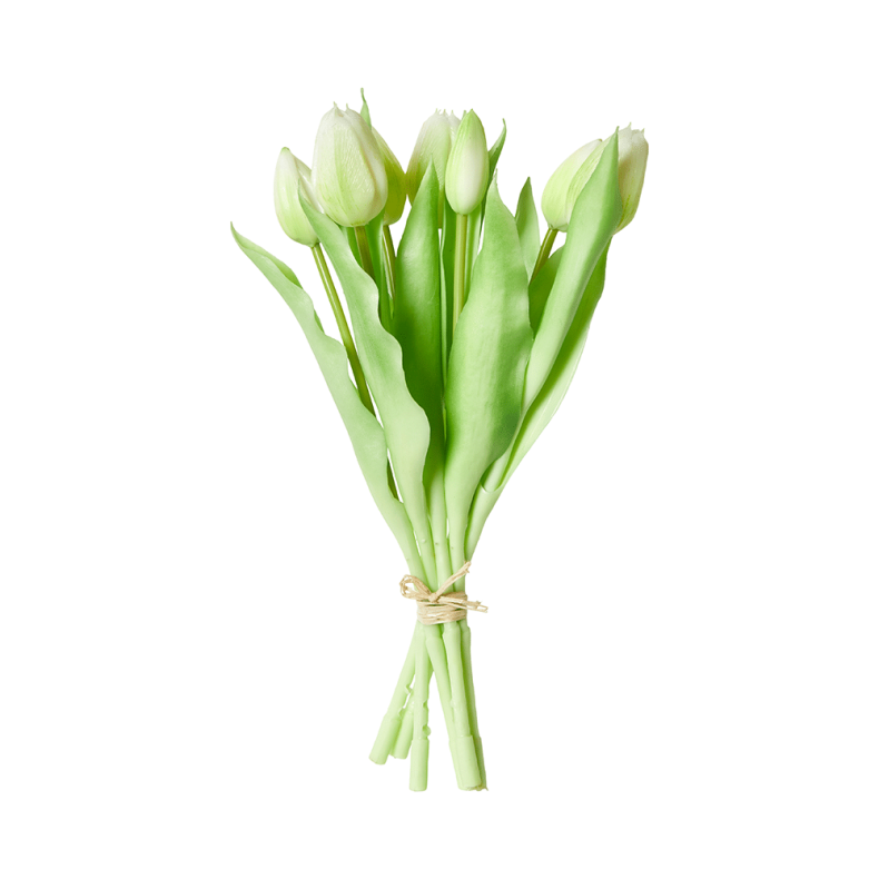 DACORE TULIPAN BUKET 7STK 31CM HVID