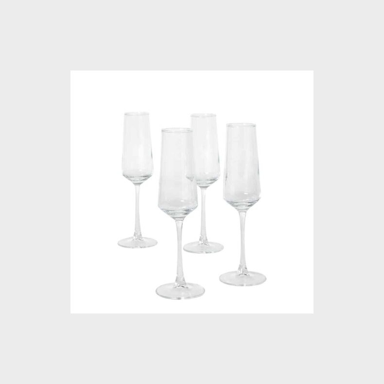 DA'CORE CHAMPAGNEGLAS 250ML 4STK