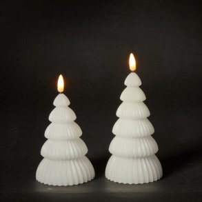 JULETR LED RILLE HVID - 2 STK.