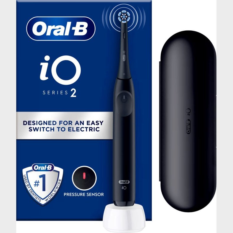 ORAL-B IO2 ELEKTISK TANDB�RSTE SORT MED REJSEETUI