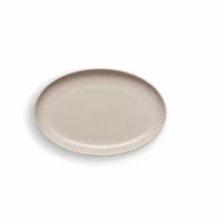 EVA TRIO LEGIO NOVA PALETTE OVAL COUPE TALLERKEN 24,5CM BEIGE - 4 STK