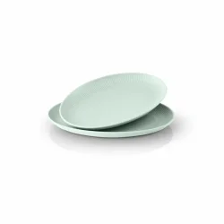 EVA TRIO LIGEO NOVA PALETTE OVAL COUPE TALLERKEN 24,5CM MINT - 4 STK