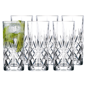 LYNGBY MELODIA HIGHBALL GLAS 36 CL - 6 STK.