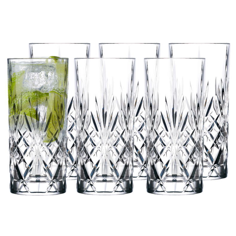 LYNGBY MELODIA HIGHBALL GLAS 36 CL - 6 STK.