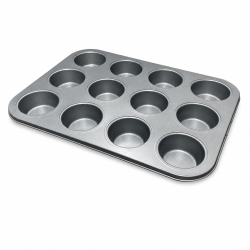 MUFFINFORM 12 STK 35X26X3 CM KARBON ST�L
