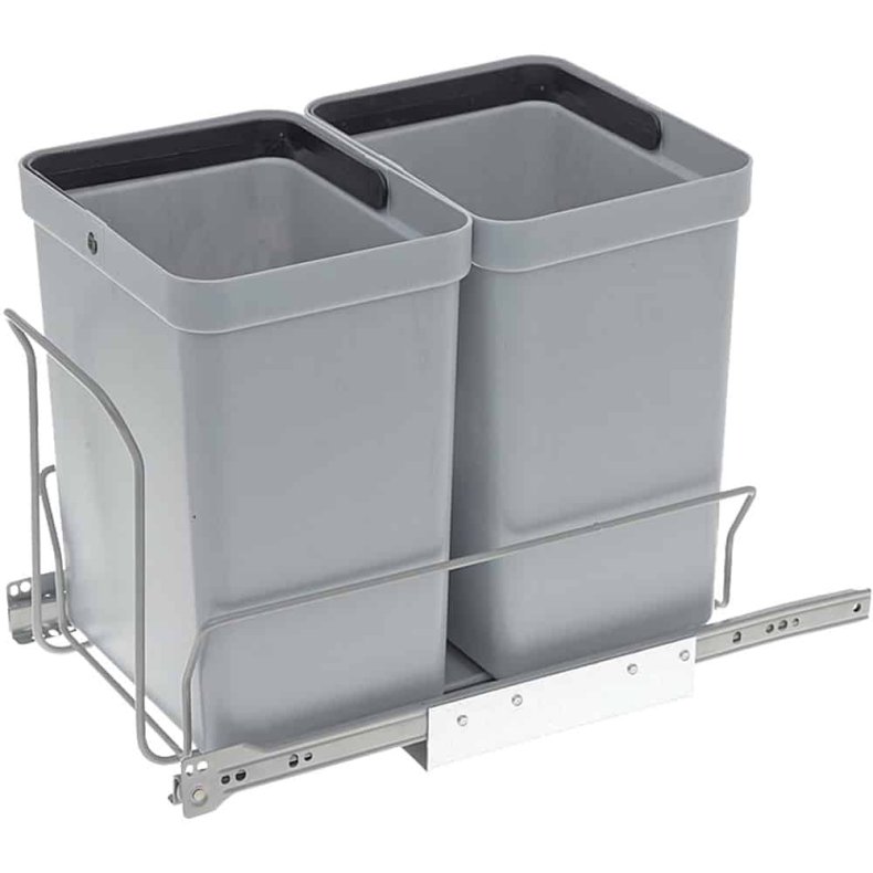 AFFALDSSTATIV MED 2 STK. 10 L SPANDE