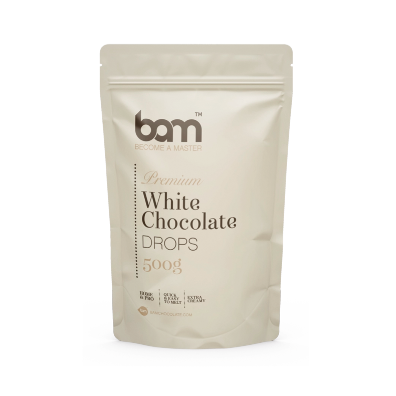 BAM 29,8% HVID CHOKOLADE 500G