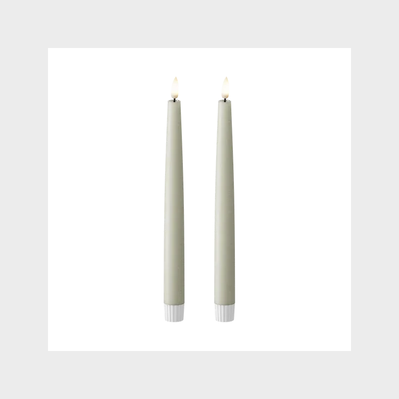 DELIGHT LED KRONELYS SAGE GREEN 25 CM 2 STK