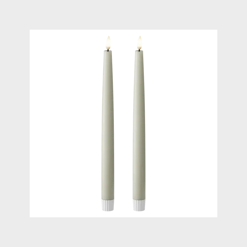 DELIGHT LED KRONELYS SAGE GREEN 29 CM 2 STK