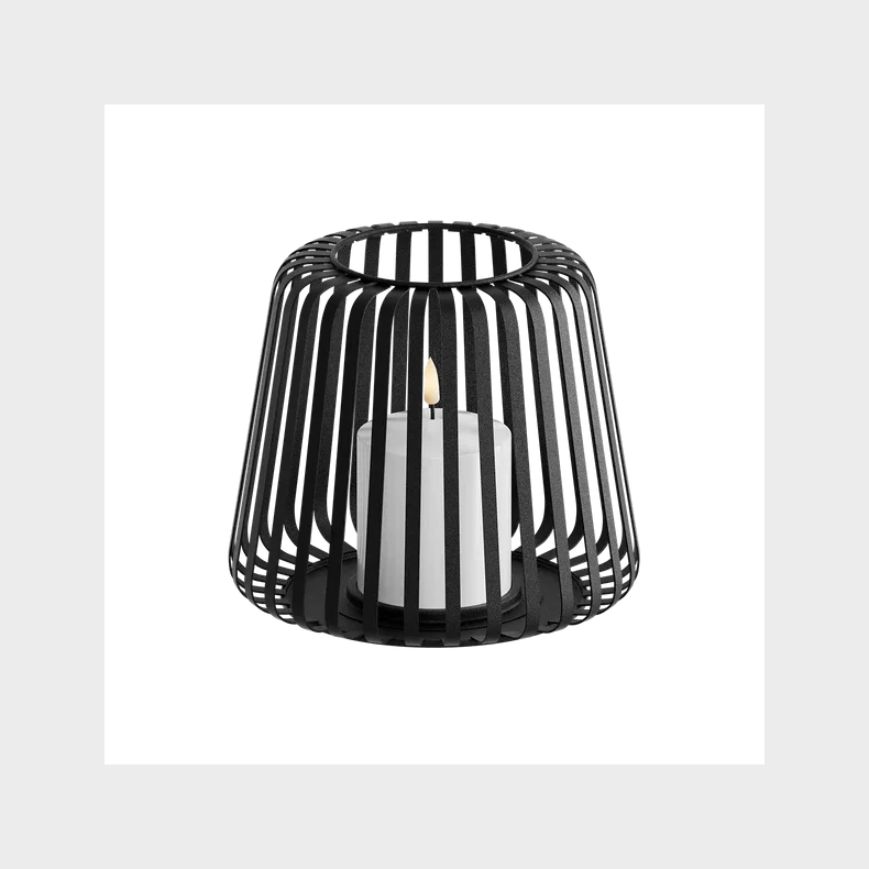 DELIGHT SORT METALLATNERNE MED LED LYS 20 X 17CM 