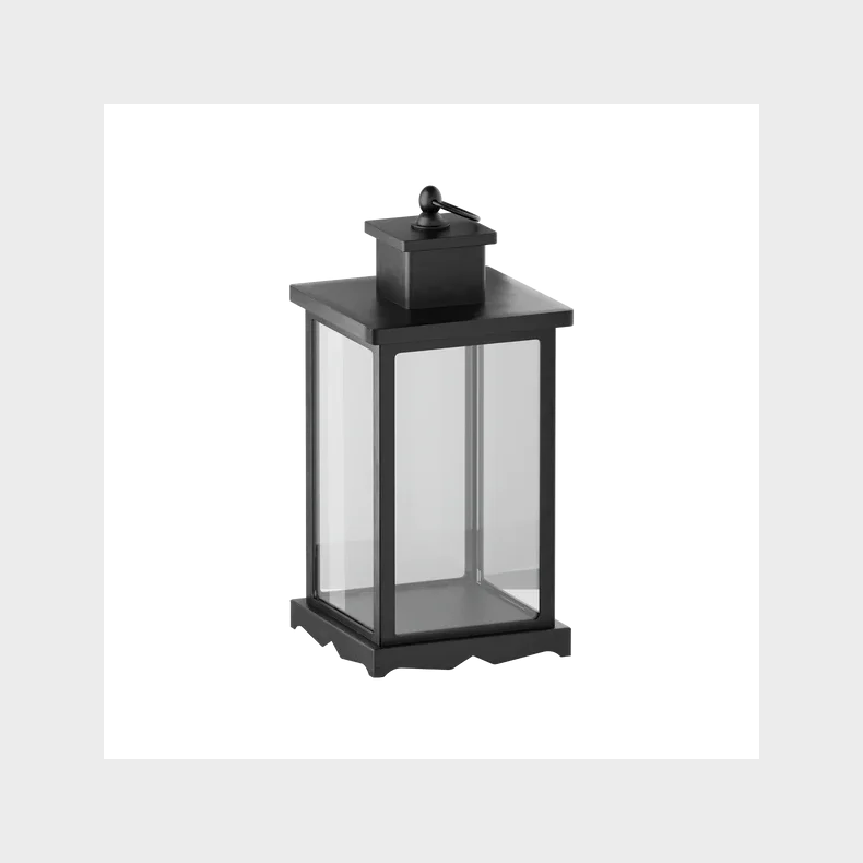 DELIGHT LANTERNE SORT PLAST 14 X2 9,5 CM 
