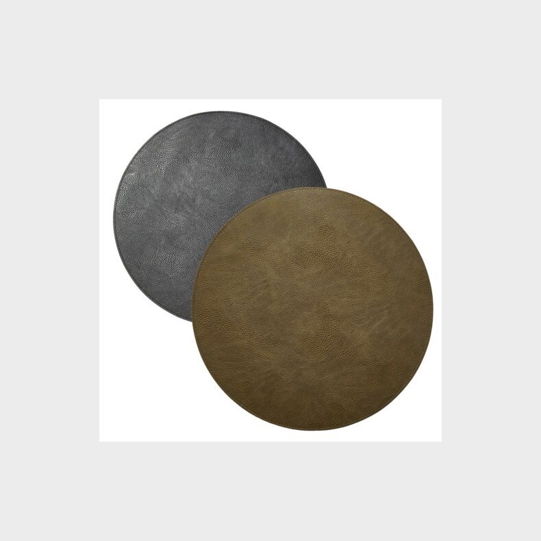 DACORE DKKESERVIET SORT/OLIVEN PU D38CM