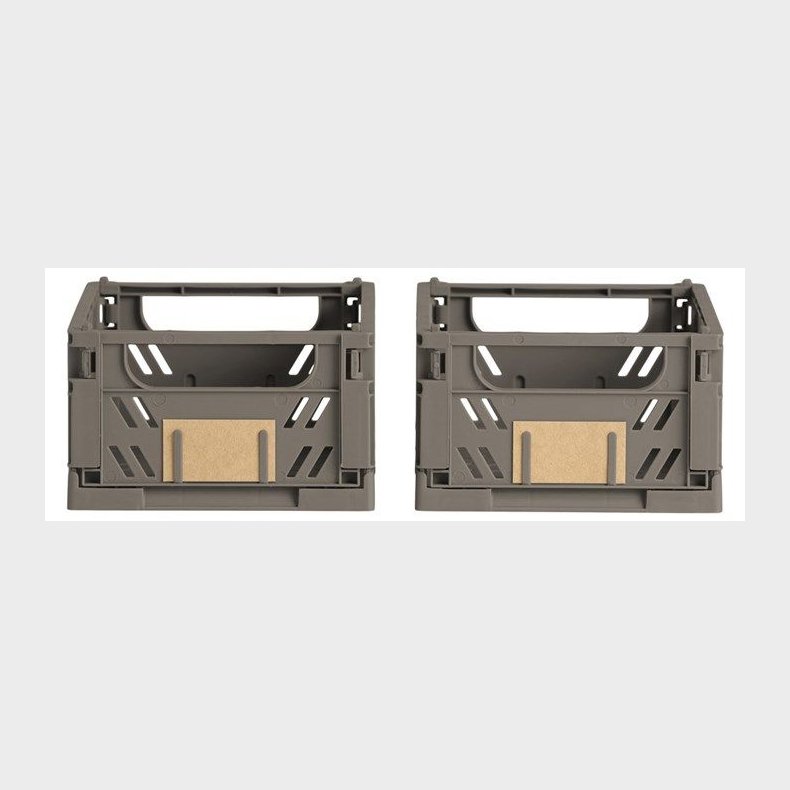 DAY FOLDE KASSE BRUN 12x12,5x7 CM - 2 STK