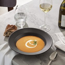 EVA TRIO LEGIO NOVA BLACK DYB TALLERKEN 25 CM - 4 STK.