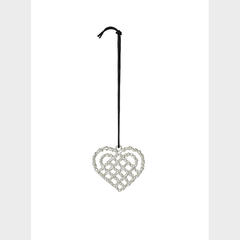 ROSENDAHL FLETTET HJERTE FORSLVET 7 CM KAREN BLIXEN