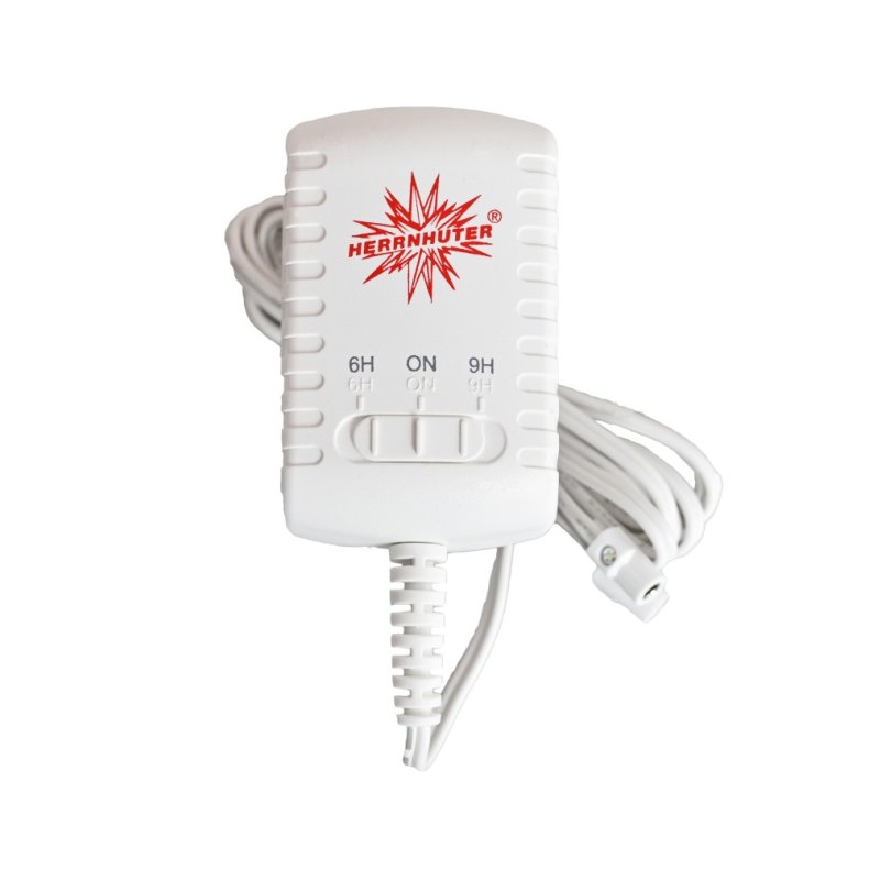 HERRNHUTER ADAPTER MED TIMER TIL ADVENTSSTJERNER