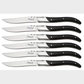  LAGUIOLE BY HAWS STEAKKNIVE SORT IBENHOLDT- 6 STK
