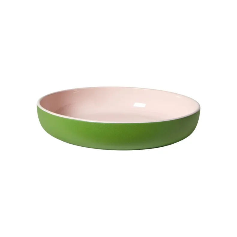 PASTASK�L �20,9 CM GR�N/ROSA PLAST