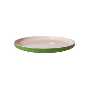 TALLERKEN �27,4 GR�N/ROSA PLAST