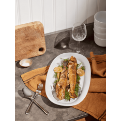 KHLER HAMMERSHI OVALT SERVERINGSFAD 40 x 22,5 CM HVID