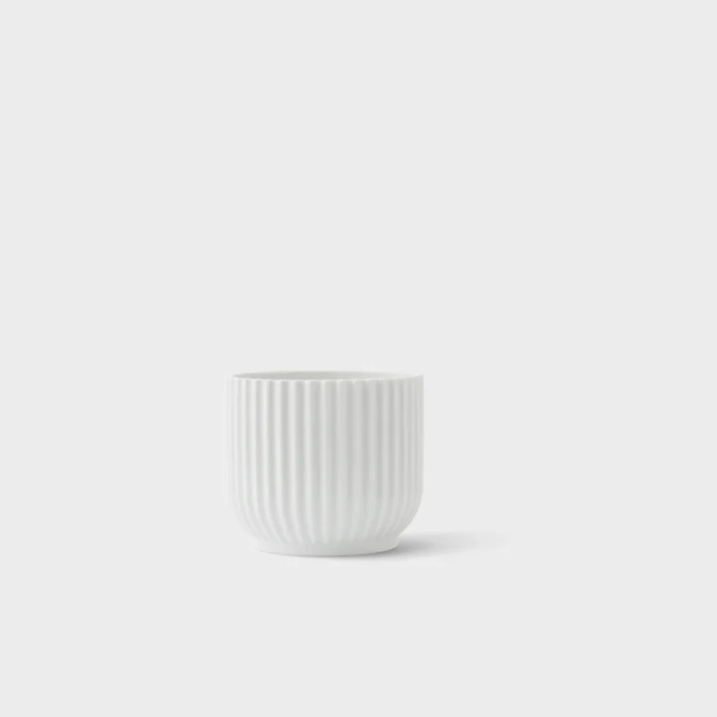 LYNGBY PORCEL�N URTEPOTTESKJULER HVID �11,5 CM