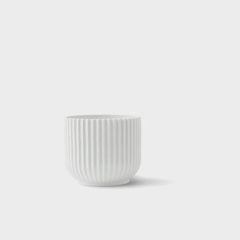 LYNGBY PORCEL�N URTEPOTTTESKJULER HVID �14,5 CM