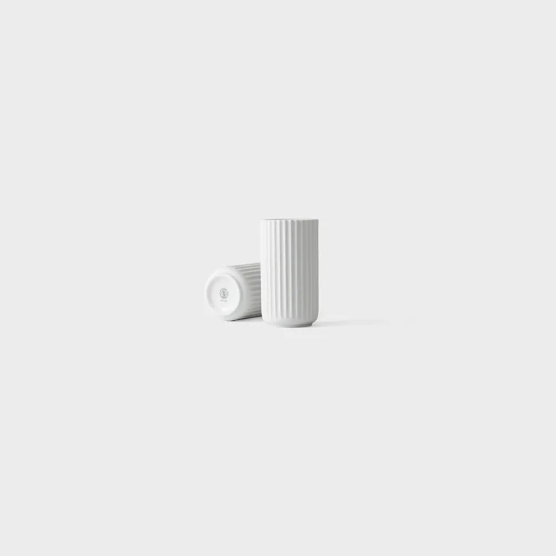 LYNGBY PORCEL�N VASE H15,5 CM HVID