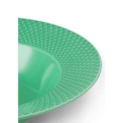 LYNGBY PORCELN RHOMBE COLOR DYB TALLERKEN 24,5 CM GRN