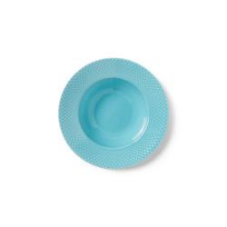 LYNGBY PORCELN RHOMBE COLOR DYB TALLERKEN TURKIS  24,5 CM