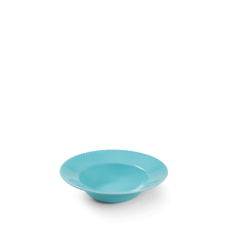 LYNGBY PORCELN RHOMBE COLOR DYB TALLERKEN TURKIS  24,5 CM