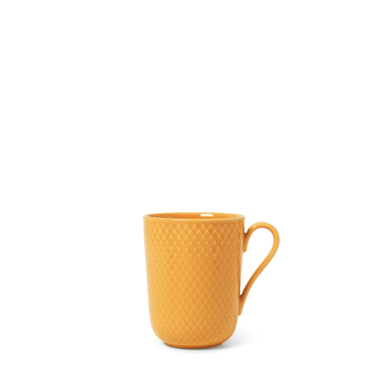 LYNGBY PORCELN RHOMBE COLOR KRUS MED HANK 33 CL GUL