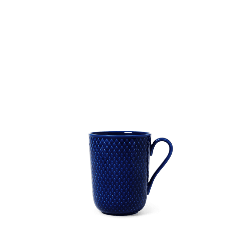 LYNGBY PORCELN RHOMBE COLOR KRUS MED HANK 33 CL BL 