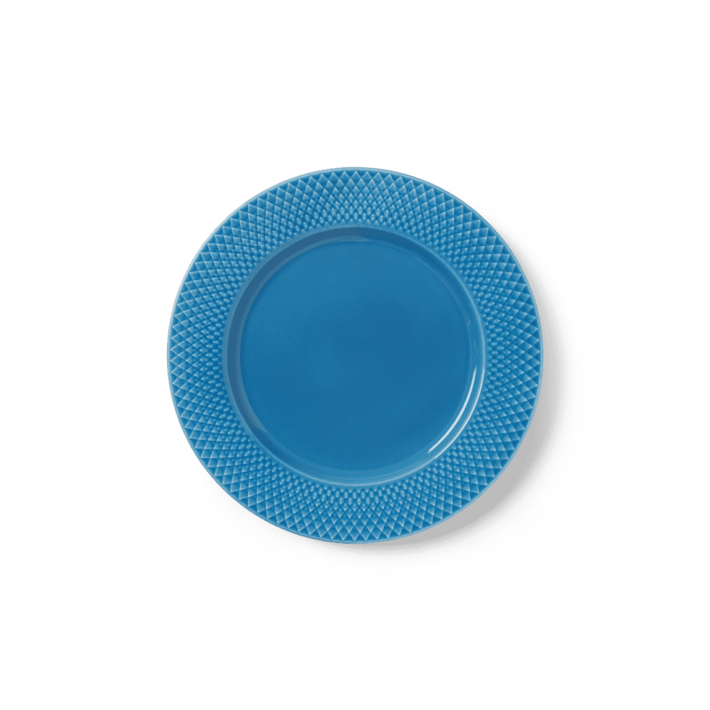 LYNGBY PORCELN RHOMBE COLOR MIDDAGSTALLERKEN  27 CM BL 