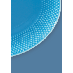 LYNGBY PORCELN RHOMBE COLOR OVALT FAD  28 CM BL 