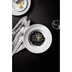 LYNGBY PORCELN RHOMBE DYB TALLERKEN  24,5 CM HVID