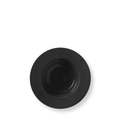 LYNGBY PORCELN RHOMBE EARTH DYB TALLERKEN  24,5 CM SLATE