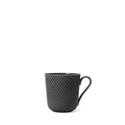 LYNGBY PORCELN RHOMBE EARTH KRUS MED HANK 39 CL SLATE