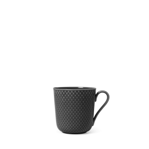 LYNGBY PORCELN RHOMBE EARTH KRUS MED HANK 39 CL SLATE