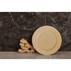 LYNGBY PORCELN RHOMBE EARTH MIDDAGSTALLERKEN  27 CM MARBLE