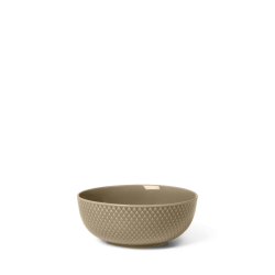 LYNGBY PORCELN RHOMBE EARTH SKL  15,5 CM CLAY