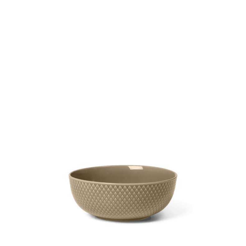 LYNGBY PORCELN RHOMBE EARTH SKL  15,5 CM CLAY