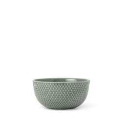 LYNGBY PORCELN RHOMBE EARTH SKL  13 CM MOSS